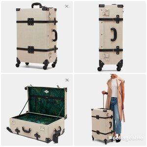 Steamline Luggage The Editor - Black Check In Spinner